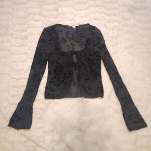 Kimchi Blue Velvet Tie Top